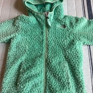 The North Face Girl’s Mint green plush shell Toddler Jacket